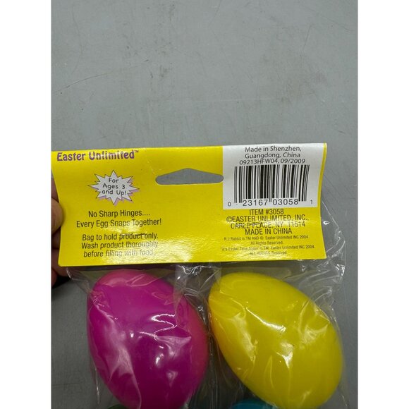 10 Crazy Eggs Easter Unlimited Plastic Snaps Together Bright Colors READ NEW - Picture 4 of 4
